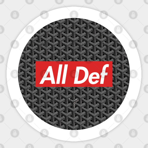 All Def All Def Design Sticker TeePublic